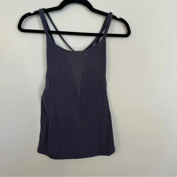Lululemon Exquisite Tank in Nightfall Women’s Purple Strappy Ventilated Top GUC - Picture 2 of 7